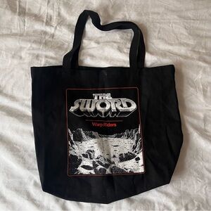The Sword Band Cotton Tote Bag Black Warp Riders